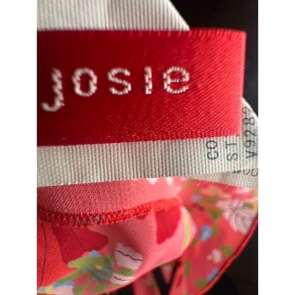 Natori S Josie Floral Print Slip Dress Chemise Lingerie Camisole Nighty Pink Red - Picture 3 of 7